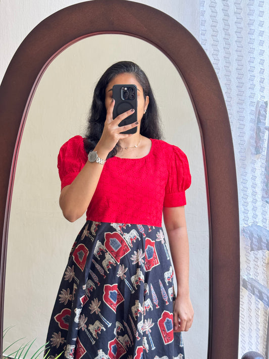 Rudrika - Beautiful cotton hakoba Gown