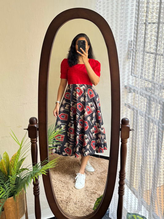 Rudrika - Beautiful cotton hakoba Gown