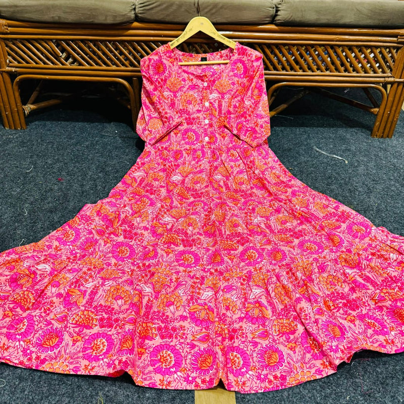 Lehriya Print middi Gown